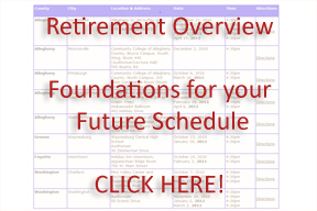 Foundations for your Future Schedule